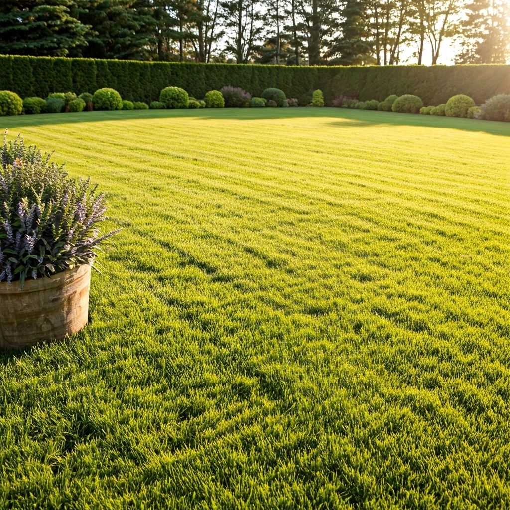 After landscaping work