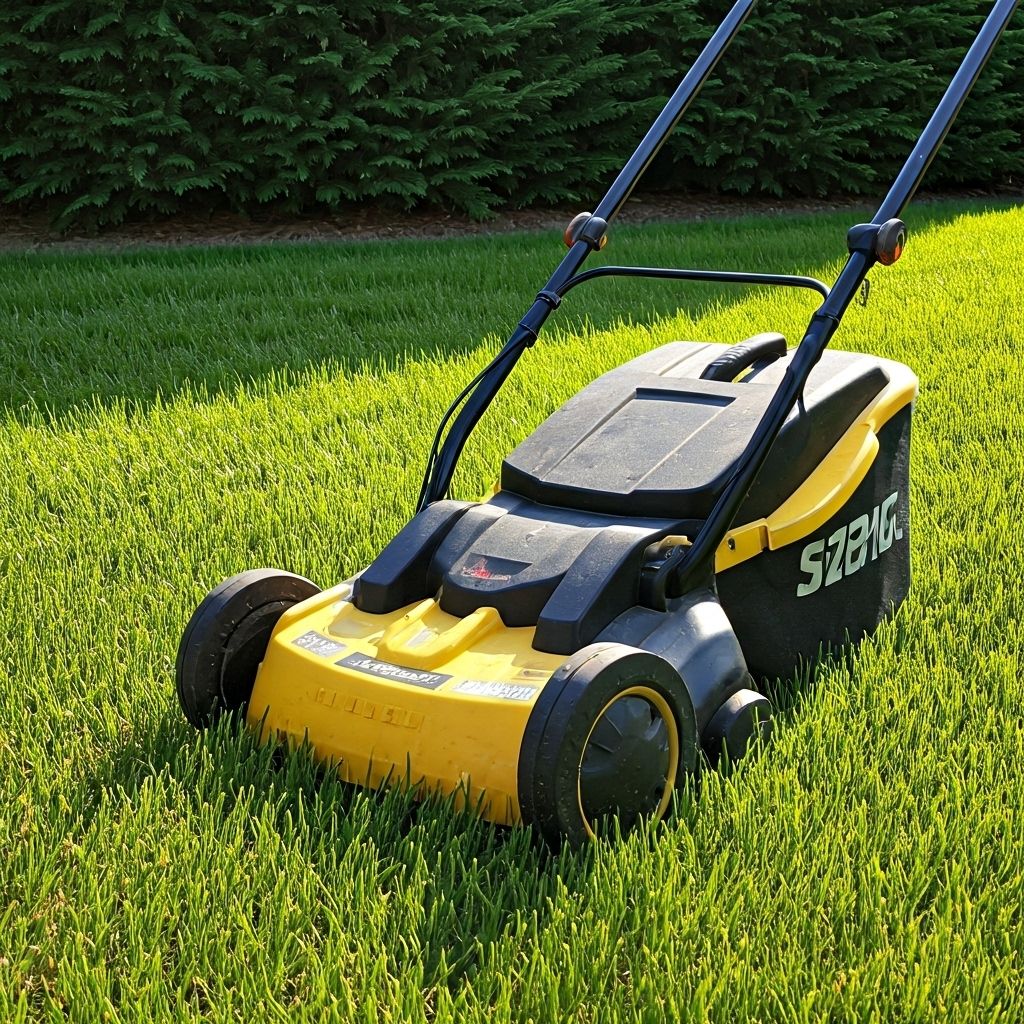 Basic lawn mowing service